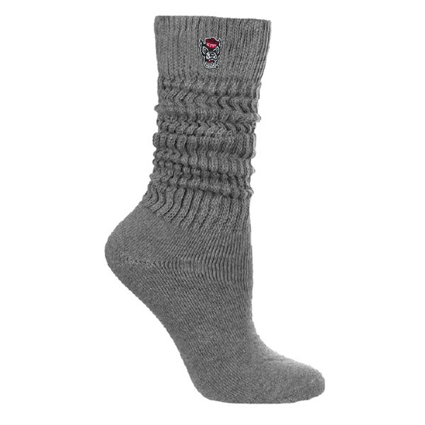 Sock Ladies Scrunch Grey With Tuffy